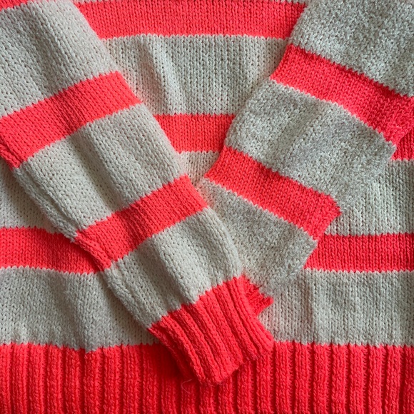 J. Crew Orange Twisted Stitch Sweater Size Small - Picture 7 of 12